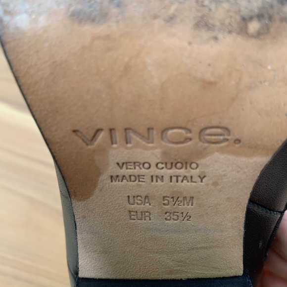 Vince Leather Ankle Boots - Picture 6 of 7